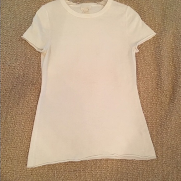 J Crew Short Sleeve Cashmere Tee 